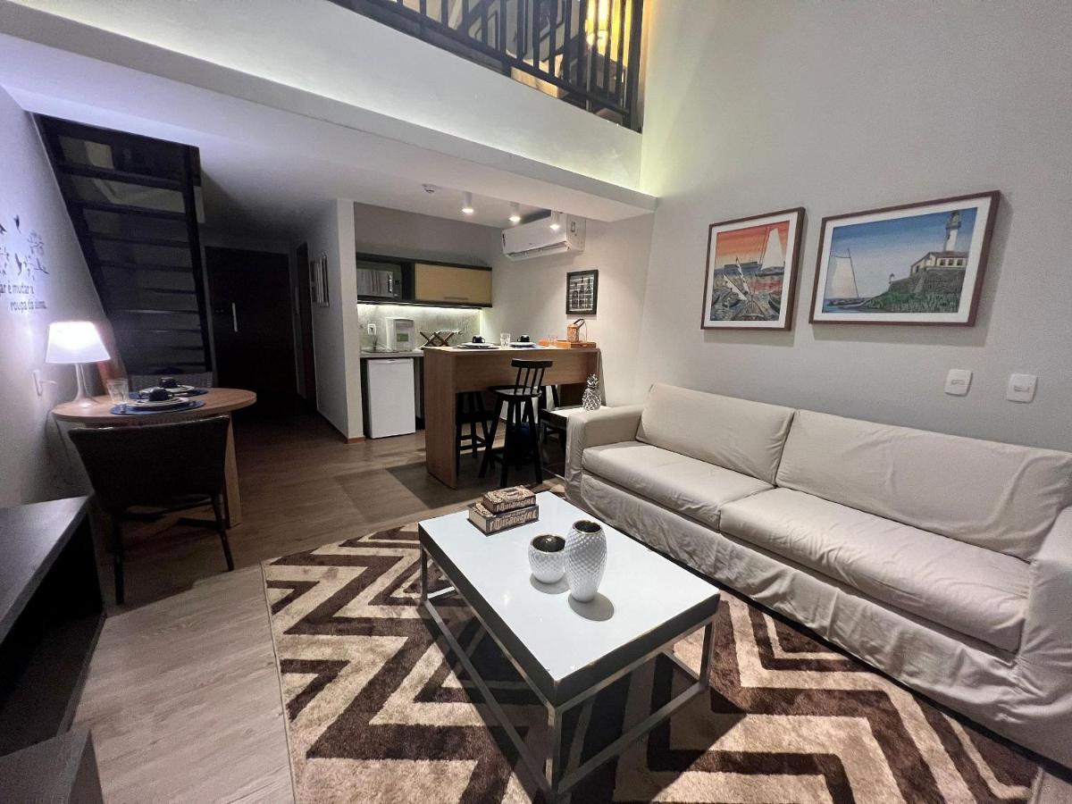 Apartamento Loft Duplex Urbano E Sofisticado, Com Temática Praiana No Rio Vermelho Salvador Exterior foto